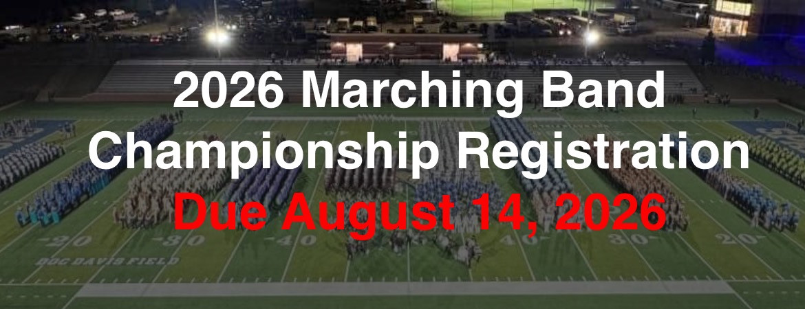 Marching Registration Reminder